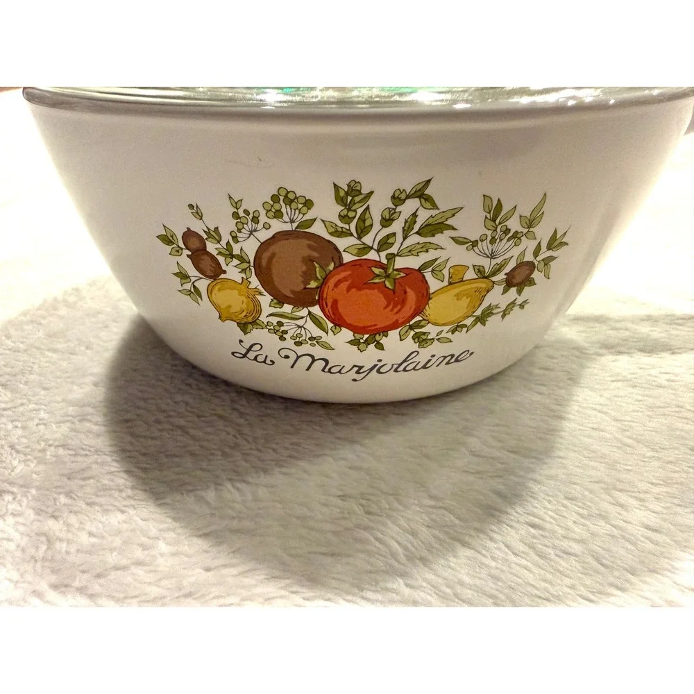 Vintage Corning Ware La Marjolaine 1.5 Pint Saucepan P-81-B Pyrex Lid P-81-C